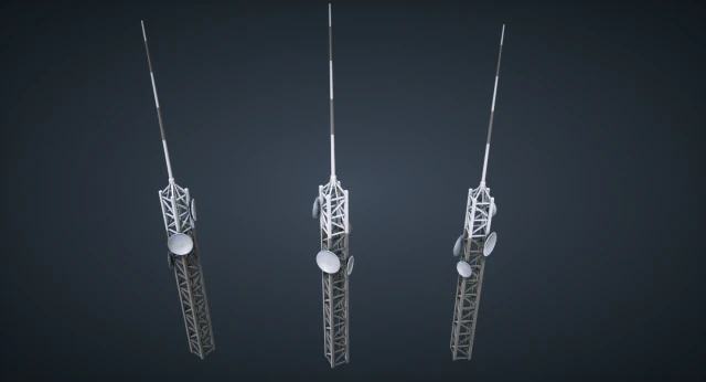 mars kitbash - antenna Modello 3D .c4d .max .obj .3ds .fbx .stl .blend