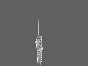 mars kitbash - antena 3D मॉडल