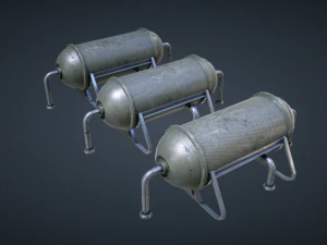 mars kitbash - паливні контейнери 3D Модель