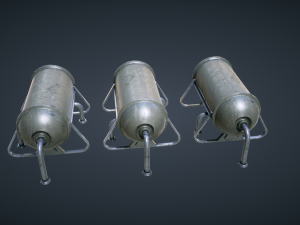 mars kitbash - fuel containers 3D Model