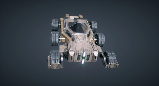 mars kitbash - vehicle concept 3D Model .c4d .max .obj .3ds .fbx .stl .blend 