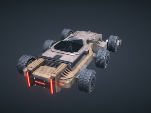mars kitbash - vehicle concept 3D 模型