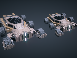 mars kitbash - vehicle concept 3D 模型
