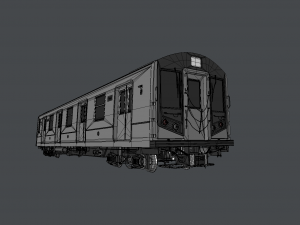subway train 3D Model