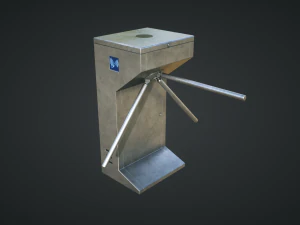 inteligent security flap gate 3D Model