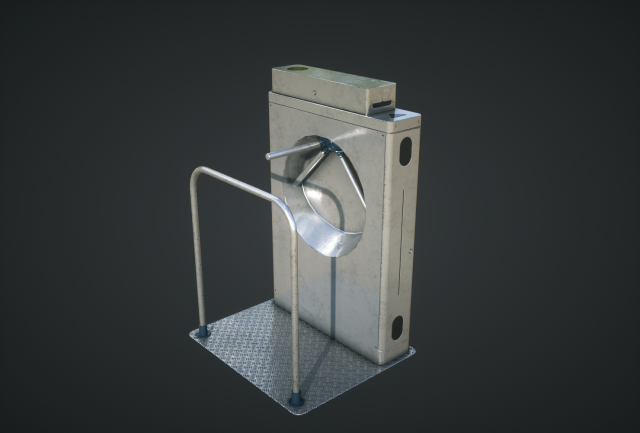 inteligent security gate 3D मॉडल .c4d .max .obj .3ds .fbx .stl .blend 