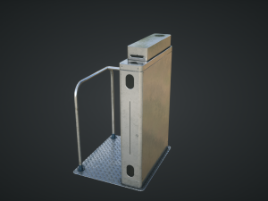 inteligent security gate 3D मॉडल