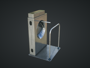 inteligent security gate 3D मॉडल
