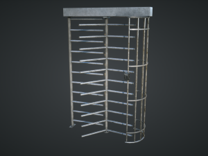 security turnstile 3D Model