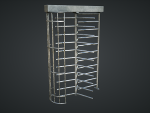 security turnstile 3D Model