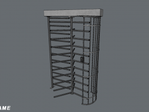 security turnstile 3D Model