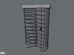 security turnstile 3D Model