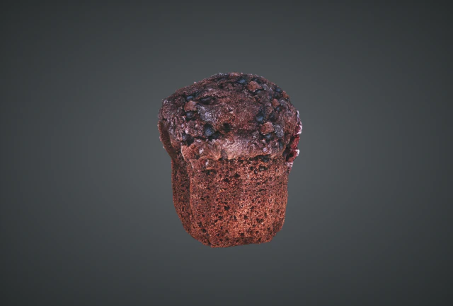 muffin 3D Model .c4d .max .obj .3ds .fbx .stl .blend
