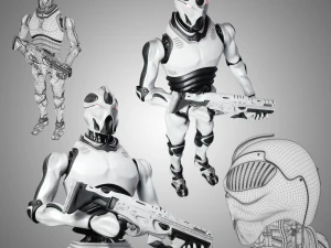 Robot soldier 3D Model