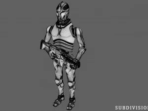 Robot soldier 3D Model