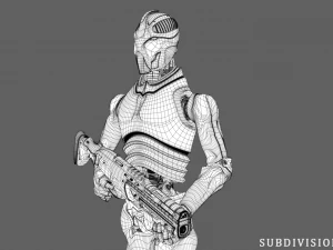 Robot soldier 3D Model