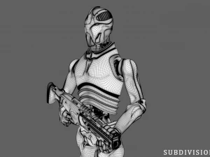 Robot soldier 3D Model