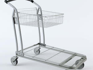 shopping trolley 3D Модель