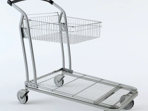 shopping trolley 3D Model