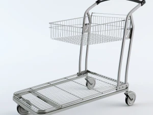 shopping trolley 3D Model
