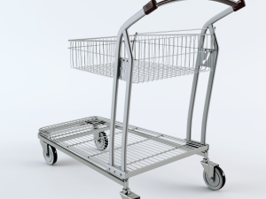 shopping trolley 3D Модель
