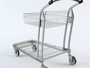 shopping trolley 3D Model