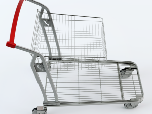 shopping trolley 3D Модель