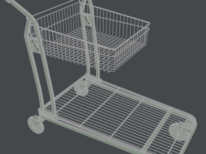 shopping trolley 3D Модель