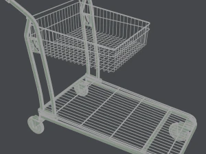 shopping trolley 3D Model