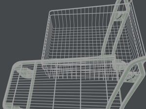 shopping trolley 3D Модель