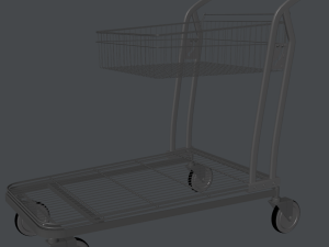 shopping trolley 3D Модель
