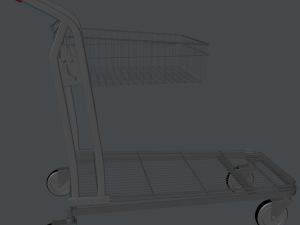 shopping trolley 3D Модель