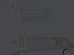 shopping trolley 3D Model