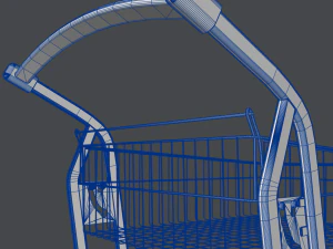 shopping trolley 3D Model
