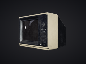 television - pbr game ready 3D Model