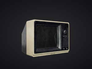 television - pbr game ready 3D 모델