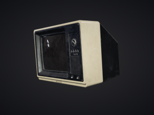 television - pbr game ready 3D 모델