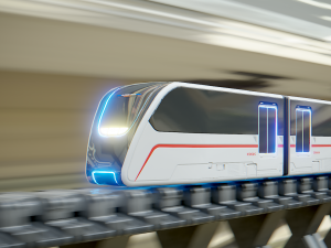 Sci fi train 3D Model