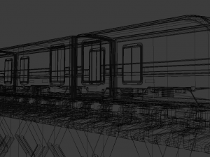 Sci fi train 3D Model