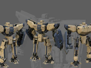 기계 로봇 3D 모델