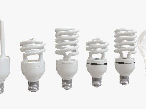 Light Bulb Pack Model 3D