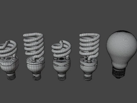 Light Bulb Pack 3D Model
