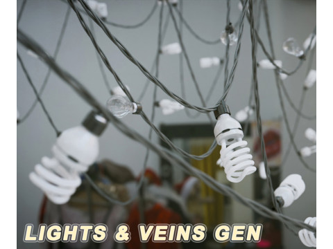 Lights and Veins Generator Model 3D