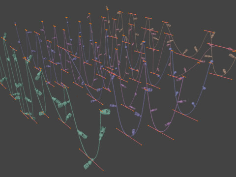 Lights and Veins Generator 3Dモデル