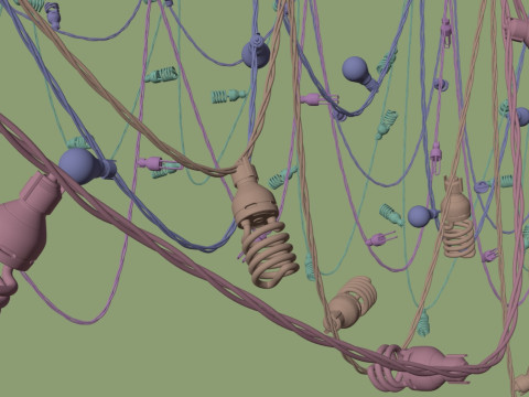 Lights and Veins Generator 3Dモデル