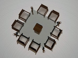 dinning roomcomedor maya 88 Modelo 3D