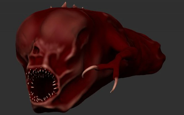 larva 3D Model .c4d .max .obj .3ds .fbx .stl .blend 