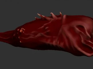 larva 3D Model