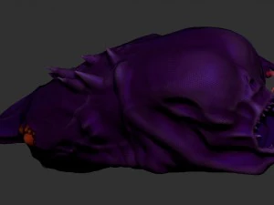 larva 3D Model