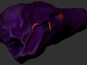 larva 3D Model